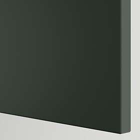 IKEA METOD väggskåp horisontalt med 2 dörrar, vit/havstorp djupgrön, 40x80 cm, cm 40x80 cm