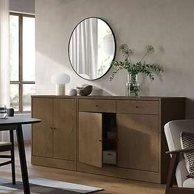 IKEA TONSTAD förvaringskombination, brun betsad ekfaner, 202x47x90 cm, cm 202x47x90 cm