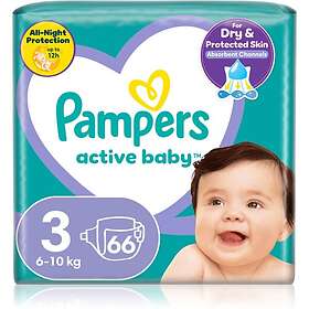 Pampers Active Baby Size 3 engångsblöjor 6-11kg 66 st.