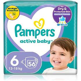 Pampers Active Baby Size 6 engångsblöjor 13-18kg 56 st.