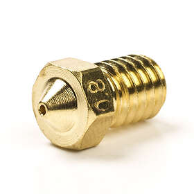 123-3D Nozzle Mässing M6 kompatibel 1,75mm filament 0,80mm
