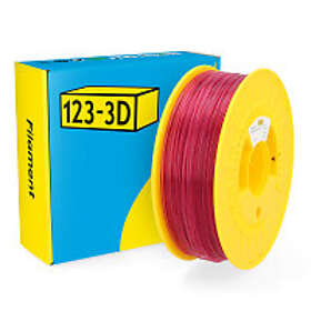 123-3D PLA Filament Rosa 1,75mm 1kg Transparent