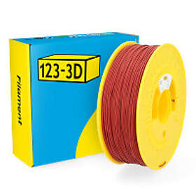 123-3D PLA Filament Röd 1,75mm 1kg Matt