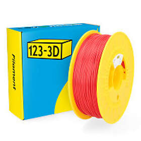 123-3D PLA Filament Röd 1,75mm 1kg Satin