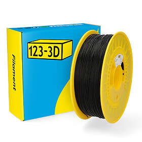 123-3D PLA Filament Svart 1,75mm 1kg Antibakteriell