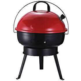 Bärbar Kolgrill med Vindskydd ASM-846-062RD