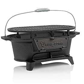 BBQ-Toro Gjutjärnsgrill Med Grillgaller 50x25x23cm