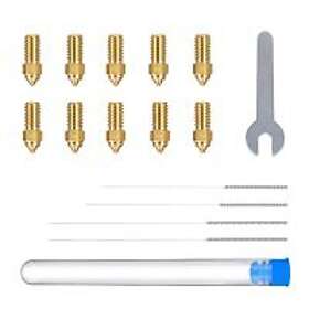ELEGOO Neptune 4 (Pro) Nozzle kit i mässing 0,2 0,8mm 10st