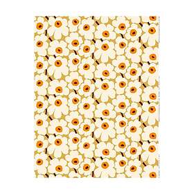 Marimekko Pieni Unikko tyg bomull Beige