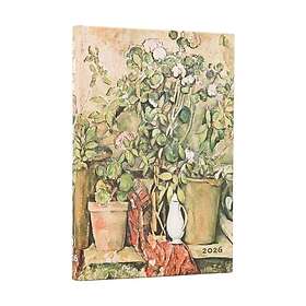2026 Cezanne's Terracotta Pots and Flowers Mini 12month Horizontal Hardcover Fle