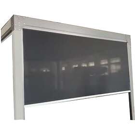 Pour Green Outside Rideau Frontal manuel 5m pergola actual xl RAL2900 Gris sable