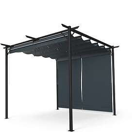 Blumfeldt Pergola 3x3 m Acier thermolaqué Latéraux