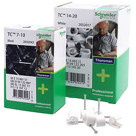 Schneider Electric 100 st Clips TC 10-14/30 mm, vit (100)