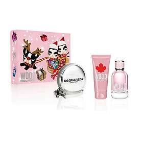 Wood Dsquared² for her Parfymset (100ml edt, 100ml duschgel, plånbok)