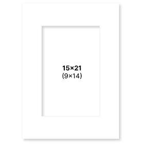 Pen Store Passepartout Hvit 15x21 cm