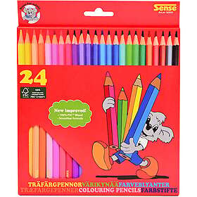 Sense Träfärgpennor FSC 24-pack 