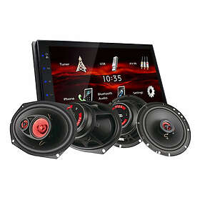 JVC KW-M180BT & Bass Habit PLAY-högtalare