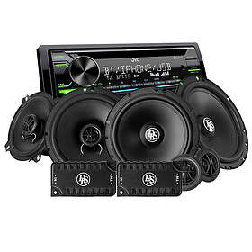 DLS JVC KD-T922BT & PA fram- och baksystem
