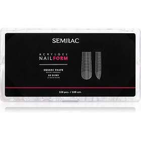 Semilac Accessories Acrylgel Nail Form mallar för naglar Storlek Square 120 st.