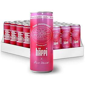 Happi Prebiotisk Läsk Pink Grapefruit x Alice Stenlöf 12x33cl