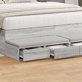 vidaXL Sänglådor Grå Sonoma 160x36,5x16,5 cm Konstruerat trä