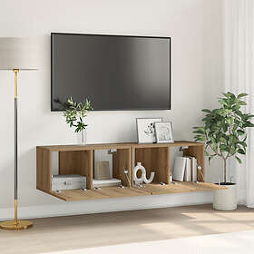 vidaXL TV-bänksset Artisan Ek MDF Mellan TV-bänk Rektangulär Modern