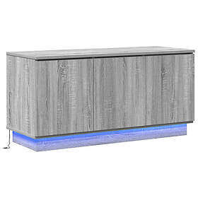 vidaXL Meuble TV 100x38x49 cm Gris Bois d'ingénierie