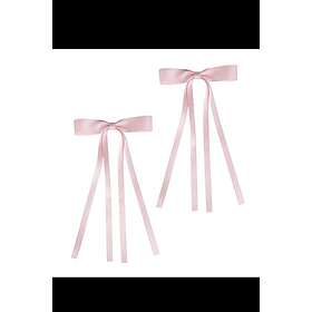 Brushworks Satin Hair Bow Duo Pink