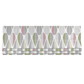 Arvidssons Textil Blader Grön/Grå Hissgardin