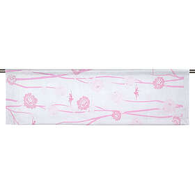 Mairo Ballerina Vit/Rosa Slät gardinkappa