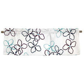 Ljungbergs Textil Flower Blå Veckad gardinkappa