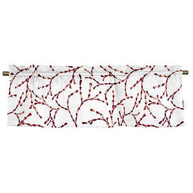 Kinnamark Skagen Röd Veckad gardinkappa