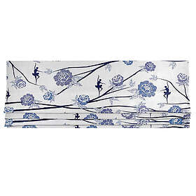 Mairo Ballerina Vit/Blå Hissgardin