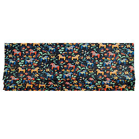 Arvidssons Textil Leksand mini svart/multi Hissgardin