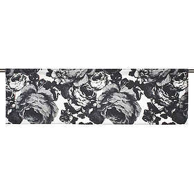 Mairo Baronessa Vit/Svart Slät gardinkappa