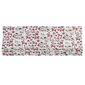 Arvidssons Textil Leksand mini röd/grå Hissgardin