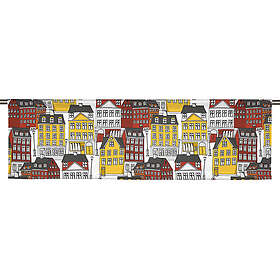 Arvidssons Textil Gamla Stan Röd Slät gardinkappa