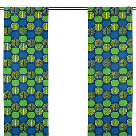 Yngve Inreder Pomegranate Small Blå/Grön Panelgardin