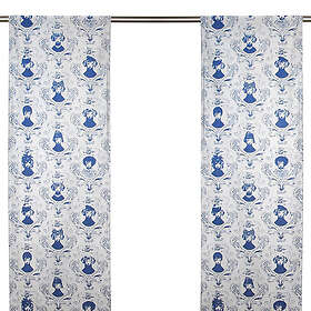 Mairo Tillsammans Blå Bomull Panelgardin