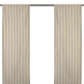 Ralph Lauren Amelot Ticking Linen Blue Panelgardin