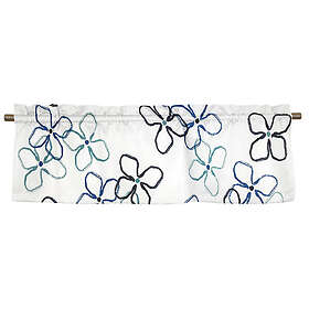 Ljungbergs Textil Flower Kronblå Veckad gardinkappa