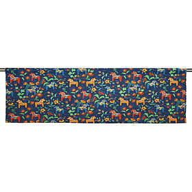 Arvidssons Textil Leksand mini multi/marinblå Slät gardinkappa
