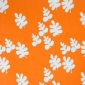 Borås Cotton Glada Blad Orange Öljettlängd