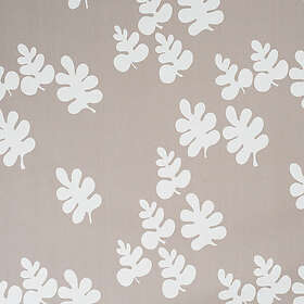 Borås Cotton Glada Blad Beige Slät gardinkappa