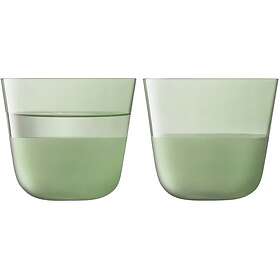 LSA International Arc Contrast Moss dricksglas 2-pack