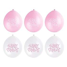Ballonger Baby Shower Rosa 6-pack