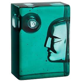 Kosta Boda Block Azur Moon, Petrol Blue