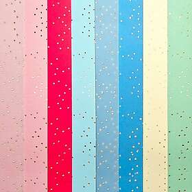Galleri Papper Mönstrade A4 Shiny Dot Mix 15 ark 190g