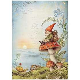 Stamperia Decoupage Papper Gnome Hidden Grove
