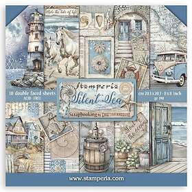 Stamperia Paper Pad 8x8 Tum Silent Sea